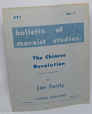 Seller image for The Chinese revolution: problems and perspectives for sale by Bolerium Books Inc.