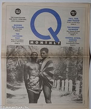 Seller image for Q Monthly: the publication for gays, lesbians and bisexuals; vol. 1, #1, July 6, 1994: Making the Parade for sale by Bolerium Books Inc.