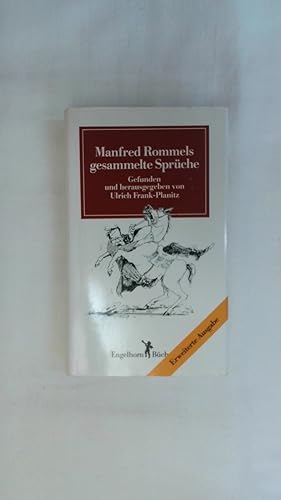 Bild des Verkufers fr MANFRED ROMMELS GESAMMELTE SPRCHE. zum Verkauf von Buchmerlin