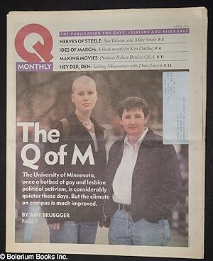 Seller image for Q Monthly: the publication for gays, lesbians and bisexuals; vol. 4, #4, April, 1997: The Q of M. for sale by Bolerium Books Inc.