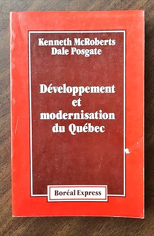 Seller image for Dveloppement et modernisation du Qubec for sale by La Bouquinerie  Dd