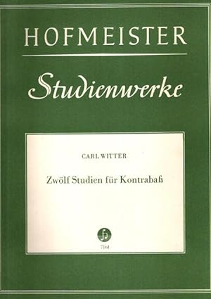 Hofmeister-Studienwerke - Zwölf Studien für Kontrabaß - 7161.