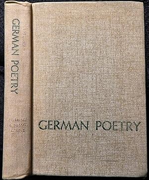 Image du vendeur pour German Poetry mis en vente par Stahr Book Shoppe