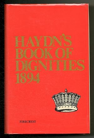 Immagine del venditore per Haydn's Book of Dignities 1894 venduto da Between the Covers-Rare Books, Inc. ABAA