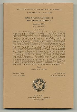 Imagen del vendedor de Some Biological Aspects of Schizophrenic Behavior [in]: Annals of the New York Academy of Sciences, Volume 96, Art. 1 a la venta por Between the Covers-Rare Books, Inc. ABAA