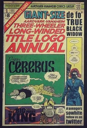 Imagen del vendedor de CEREBUS : GIANT-SIZE AARDVARK-VANHEIM THREE-WHEELER LONG-WINDED TITLE LOGO ANNUAL One-Shot (1st print - Dave Sim - 2022) a la venta por Comics Monster