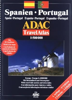 Bild des Verkufers fr ADAC TravelAtlas Spanien/Portugal im Mastab 1:500.000 zum Verkauf von Studibuch