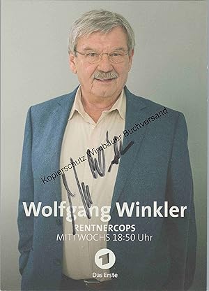 Bild des Verkufers fr Original Autogramm Wolfgang Winkler (1943-2019) /// Autograph signiert signed signee zum Verkauf von Antiquariat im Kaiserviertel | Wimbauer Buchversand