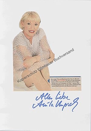 Bild des Verkufers fr Original Autogramm Anita Kupsch /// Autograph signiert signed signee zum Verkauf von Antiquariat im Kaiserviertel | Wimbauer Buchversand