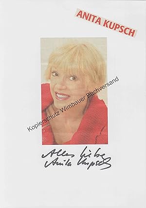 Bild des Verkufers fr Original Autogramm Anita Kupsch /// Autograph signiert signed signee zum Verkauf von Antiquariat im Kaiserviertel | Wimbauer Buchversand