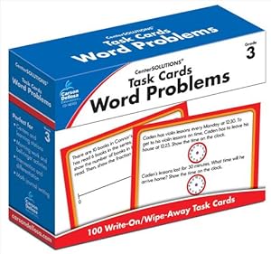 Seller image for Task Cards: Word Problems, Grade 3 (Cards) for sale by CitiRetail