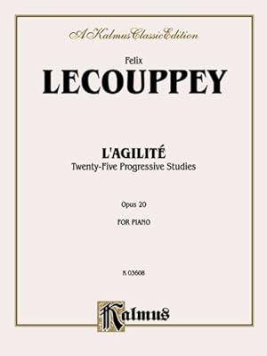 Imagen del vendedor de L'Agilite Twenty-Five Progressive Studies : Opus 20 for Piano a la venta por GreatBookPricesUK