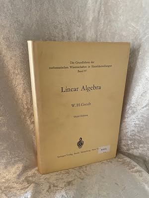 Immagine del venditore per Linear Algebra (Grundlehren der mathematischen Wissenschaften, 97) venduto da Antiquariat Jochen Mohr -Books and Mohr-