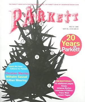 Seller image for Parkett No. 70 Christian Marclay, Wilhelm Sasnal, Gillian Wearing, Plus Franz West (Paperback) for sale by CitiRetail