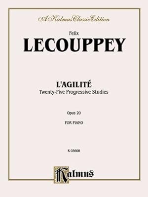 Imagen del vendedor de L'Agilite Twenty-Five Progressive Studies : Opus 20 for Piano a la venta por GreatBookPrices