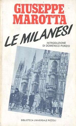 Imagen del vendedor de Le milanesi. a la venta por BFS libreria