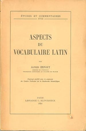 Aspects du vocabulaire latin.