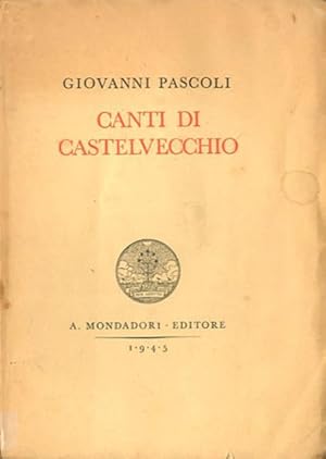 Immagine del venditore per Canti di Castelvecchio. venduto da BFS libreria