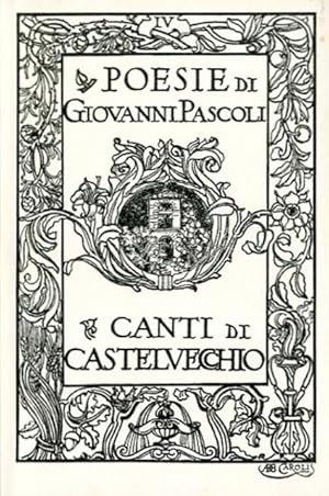 Immagine del venditore per Canti di Castelvecchio. venduto da BFS libreria