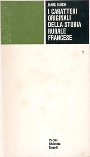 Image du vendeur pour I caratteri originali della storia rurale francese. mis en vente par BFS libreria