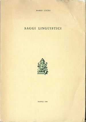 Saggi linguistici.