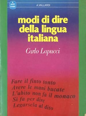 Modi di dire della lingua italiana.