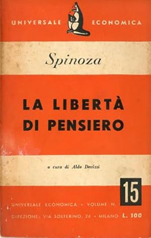 Seller image for La libert di pensiero. for sale by BFS libreria