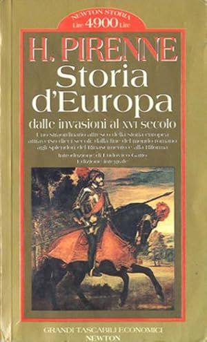 Seller image for Storia d'Europa dalle invasioni al 16 secolo. for sale by BFS libreria