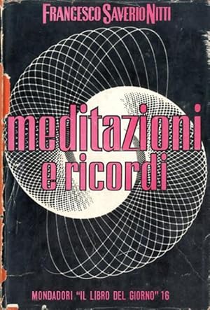 Seller image for Meditazioni e ricordi. for sale by BFS libreria