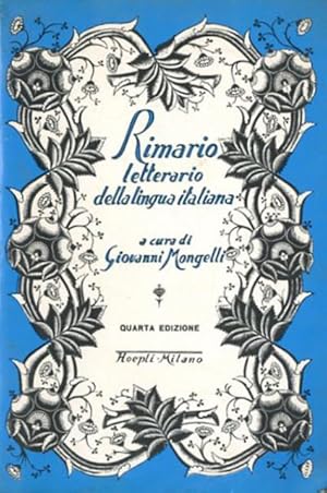 Rimario letterario della lingua italiana.