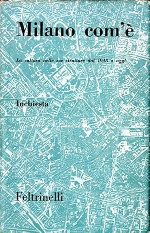 Milano com'è. La cultura nelle sue strutture dal 1945 a oggi. Inchiesta.