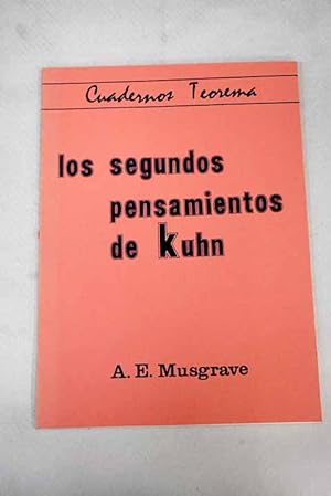 Seller image for Los segundos pensamientos de Kuhn for sale by Alcan Libros