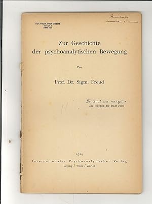Zur Geschichte der psychoanalytischen Bewegung.