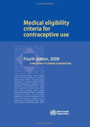 Seller image for Medical Eligibility Criteria for Contraceptive Use for sale by WeBuyBooks