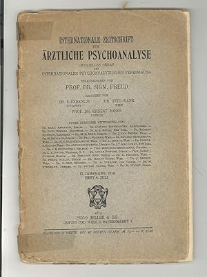 Internationale Zeitschrift für ärztliche Psychoanalyse. Offizielles Organ der Internationalen Psy...