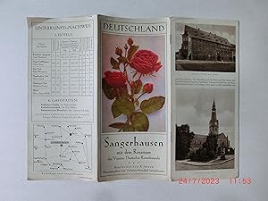 SANGERHAUSEN mit dem Rosarium des Vereins Deutscher Rosenfreunde. Werbeschrift. Besrb. von R. Ima...