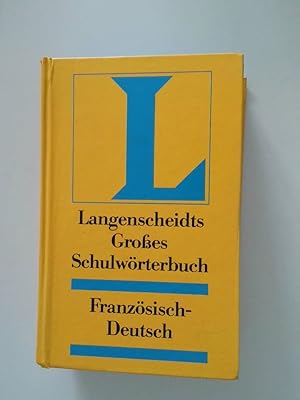 Bild des Verkufers fr Langenscheidts grosses Schulwrterbuch Franzsisch-deutsch zum Verkauf von Antiquariat Buchhandel Daniel Viertel
