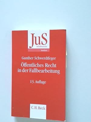 Seller image for ffentliches Recht in der Fallbearbeitung Grundfallsystematik, Methodik, Fehlerquellen for sale by Antiquariat Buchhandel Daniel Viertel