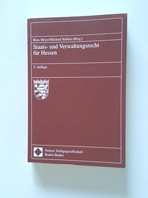 Seller image for Staats- und Verwaltungsrecht fr Hessen Hans Meyer/Michael Stolleis (Hrsg.). Bearb. von Erhard Denninger . for sale by Antiquariat Buchhandel Daniel Viertel