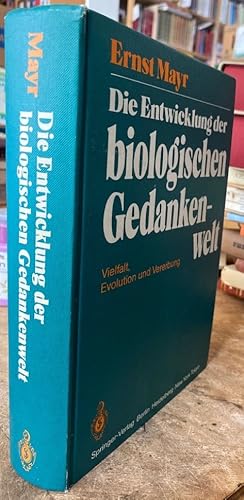 Bild des Verkufers fr Die Entwicklung der biologischen Gedankenwelt. Vielfalt, Evolution und Vererbung. zum Verkauf von Antiquariat Thomas Nonnenmacher