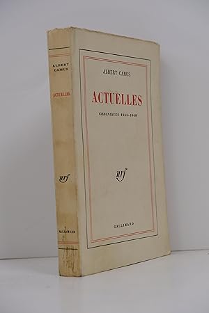 Image du vendeur pour Actuelles - Chroniques 1944-1948 mis en vente par Librairie du Levant