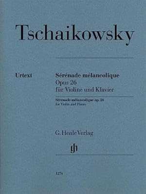 Bild des Verkufers fr Serenade melancolique opus 26 --- violon et piano zum Verkauf von WeBuyBooks