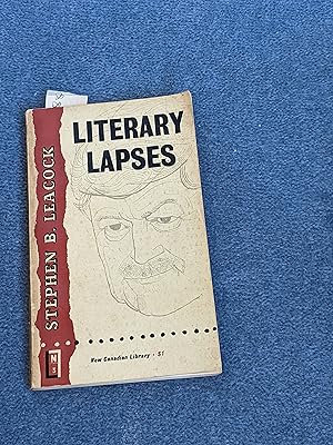 Bild des Verkufers fr Literary Lapses [New Canadian Library edition 1957 zum Verkauf von East Kent Academic