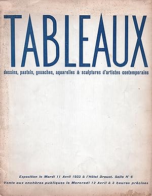 Seller image for Tableaux, dessins, pastels, gouaches, aquarelles & sculptures formant la collection des  Cahiers d'Art . for sale by Librairie Jean-Yves Lacroix