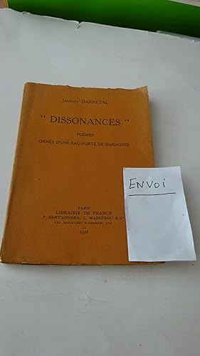 " DISSONANCES " POEMES