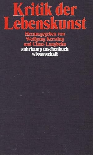 Seller image for Kritik der Lebenskunst for sale by Antiquariat Lcke, Einzelunternehmung