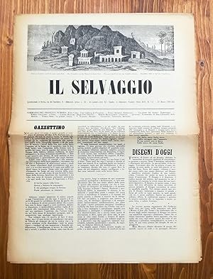 Imagen del vendedor de Il Selvaggio. Quindicinale - anno XVIII, n. 1-2, 30 marzo 1941-XIX a la venta por Il Salvalibro s.n.c. di Moscati Giovanni