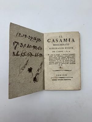 Il Casamia smascherato. Almanacco nuovo per l'anno 1802