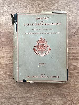 Immagine del venditore per HISTORY OF THE EAST SURREY REGIMENT - Volume II (1914-1917) venduto da Old Hall Bookshop, ABA ILAB PBFA BA