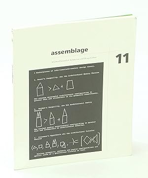 Image du vendeur pour Assemblage 11 - A Critical Journal of Architecture and Design Culture, April 1990 mis en vente par RareNonFiction, IOBA